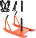 Latios chariot de poids - Chariot d'entraînement de force - Entraînement de vitesse et exercices de sprint - Avec poignée - Compatible avec disques de poids de 25 et 51 mm - Orange