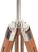 LuxeLivin' Vloerlamp driepoot 141 cm massief teakhout honingbruin en grijs