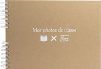 Exacompta Fotoalbum met spiraal 50 witte pagina's voor klasfoto's Kraft - Bruin - 16029E