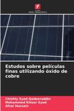 Estudos OmniScriptum SRL Estudos sobre películas finas utilizando óxido de cobre