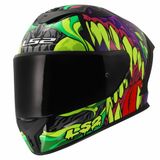 LS2 FF820 Rapid III Lycant Helm - Integraalhelm - Paars/groen - Maat XS