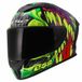 LS2 FF820 Rapid III Lycant Helm - Integraalhelm - Paars/groen - Maat XS