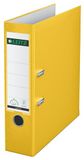 Leitz 180° Ordner, Capaciteit van 600 Vellen A4 Papier, Rugbreedte van 80 Millimeter, Uniek Gepatenteerd 180° Mechanisme, Duimgat, Verwisselbaar Etiket, PP, Geel, 10105015