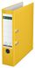 Leitz 180° Ordner, Capaciteit van 600 Vellen A4 Papier, Rugbreedte van 80 Millimeter, Uniek Gepatenteerd 180° Mechanisme, Duimgat, Verwisselbaar Etiket, PP, Geel, 10105015