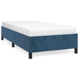 VidaXL Bedframe 90x200 cm Fluweel Donkerblauw