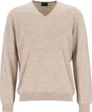 Olymp Casual Trui Wol Beige - Maat M - Heren - Pullovers