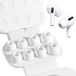BillyBath 4 paar reserve-oordopjes, siliconen tips voor AirPods Pro/Airpods Pro 2 met gat voor geluidsreductie, antislip zachte siliconen Airpods per vervangende oorkussens (verschillende maten)
