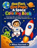 One Fact, One Page: A Space Coloring Book