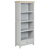 Beliani CLIO - Boekenkast - Grijs - 4 planken - Vezelplaat