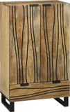 vidaXL Highboard Naturel Massief Mangohout
