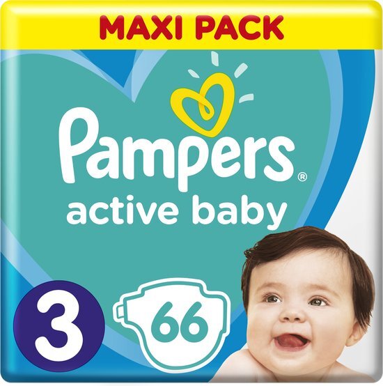 Pampers Luiers - Active Baby Dry - 66 stuks Maat 3