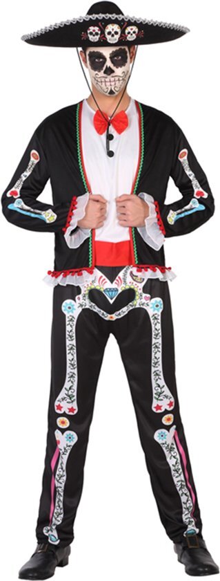 - Dia de los Muertos mannen kostuum - Verkleedkleding