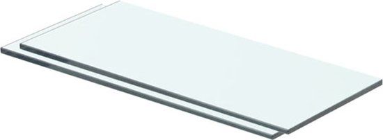 vidaXL Glazen Schappen Set van 2 - 40x12 cm