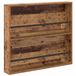 vidaXL Tijdschriftenrek met plank Oudhout 80 x 12 x 70 cm Bewerkt hout