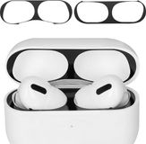 kwmobile anti-stof sticker geschikt voor Apple Airpods Pro 2 - Stofbeschermer in zwart