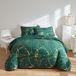 Omgoods - Couvre-lit matelassé de luxe - Imprimé marbre vert, toutes saisons