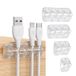 Syncwire SW-CC649 Kabelclips, kabelhouder, multifunctionele kabelorganizer, set voor bureau, netsnoer, USB-oplaadkabel, audiokabel, oplaadkabels, enz., 5 stuks