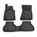 OMAC 1211444 Ensemble de tapis de sol noir, ETP (élastomère thermoplastique)