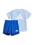 adidas uniseks-baby Essentials Big Logo Set Track Suit, glow blue/white, 3-6 Months