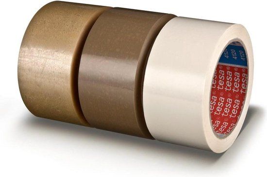 Tesa 04120 Verpakkingstape - PVC - Transparant - 50mm x 66m