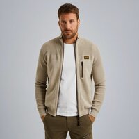 PME Legend Vest met ritssluiting - Zip jacket cotton double face - Beige - XL - Mannen