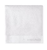 HEAD Dynamic Badstofhanddoek van 100% gecertificeerd katoen, ideaal als fitnesshanddoek, badhanddoek en badhanddoek, 70 x 140 cm, sneldrogend, zachte en absorberende badhanddoeken, sneeuwwit
