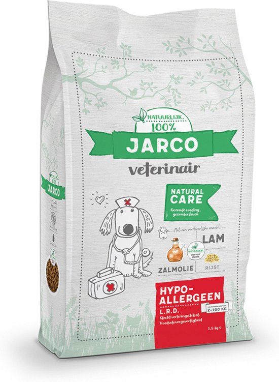 Jarco Dog Veterinair Hypoallergeen Lrd Lam - Hondenvoer - 12.5 kg