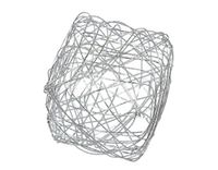 Draadkubus Steingaesser Draadkubus 3 cm, 9 stuks, zilver, metaal, 4 x 4 x 4 cm