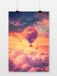 Merkloos / Sans marque Ro-Wi print & sign Luchtballon Poster - Voertuigen Posters - Cartoon - Wanddecoratie Kinderkamer - 180 gram papier - 5793BY - Formaat 60 x 90cm