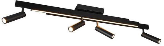 TRIO ZENO Plafondlamp Zwart mat
