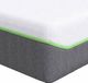 Matras Wit en Grijs 100 x 200 cm Tissu Jacquard