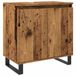 Meuble de salle de bain 58x33x60 cm bois travaillé couleur bois vieilli