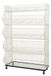 StarTech Mobiel opbergrek - 5 niveaus - Met wielen - Stapelbaar - Verwijderbare planken - 90 x 43 x 136 cm - Wit