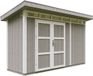 Timbela M902A-TUNDRA GREY - LP SmartSide Tuinhuis op houtbasis - 4 m² - 161x412xH239 cm - met vloer en verf