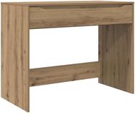 vidaXL Bureau met lade, Artisan eik, geconstrueerd hout, 100 x 50 x 78 cm