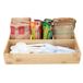CEP desk organizer uit bamboe, liggend, 4 vakken, bruin