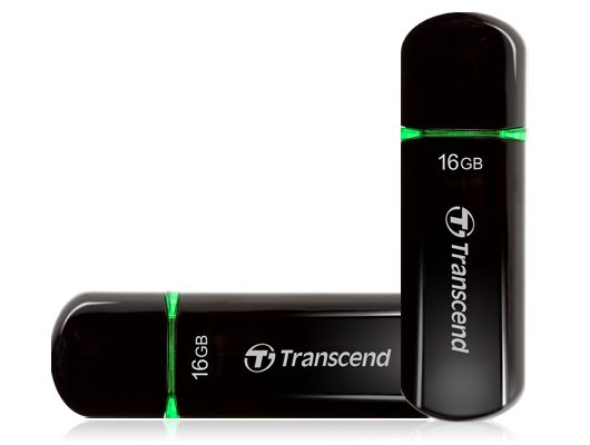 Transcend JetFlash 600 - 16GB USB 2.0 Flash Drive - Black
