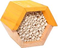 Esschert Design bijenhuis zeshoekig - bruin