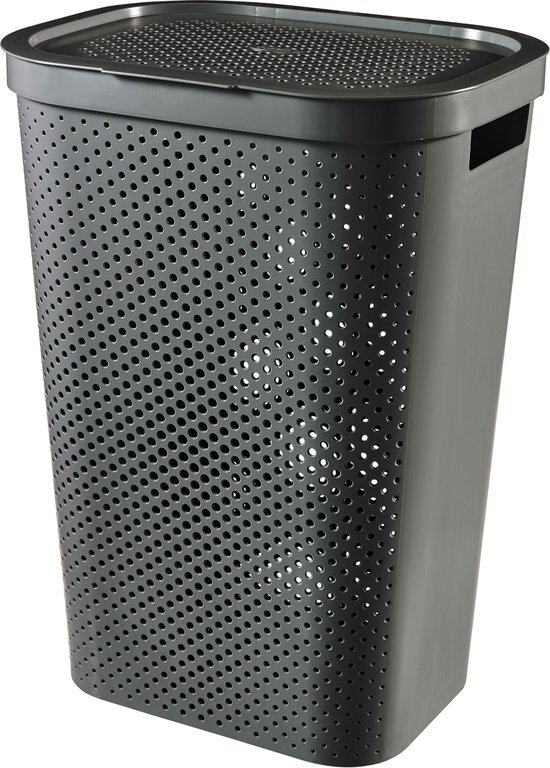 Curver Infinity Recycled Wasbox - 60L - Antraciet