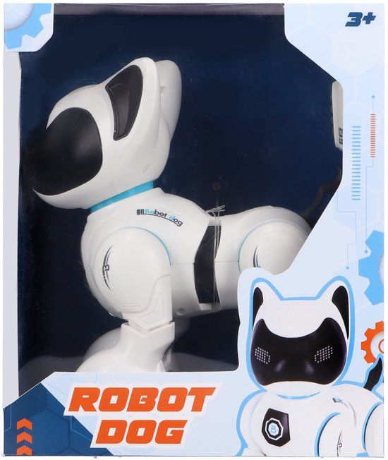 Otto Simon Robot Hond + Licht en Geluid Wit