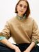 Tommy Hilfiger Dames Essential sweatshirt met ronde hals Lange mouw Katoen/Polyester Regular Fit M Driftwood Taupe