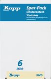 Kopp Profi-Pack: wandcontactdoos met 6 beschermingscontacten met verhoogde contactbeveiliging, 16A, 250V~, Rivo antraciet, 945115050