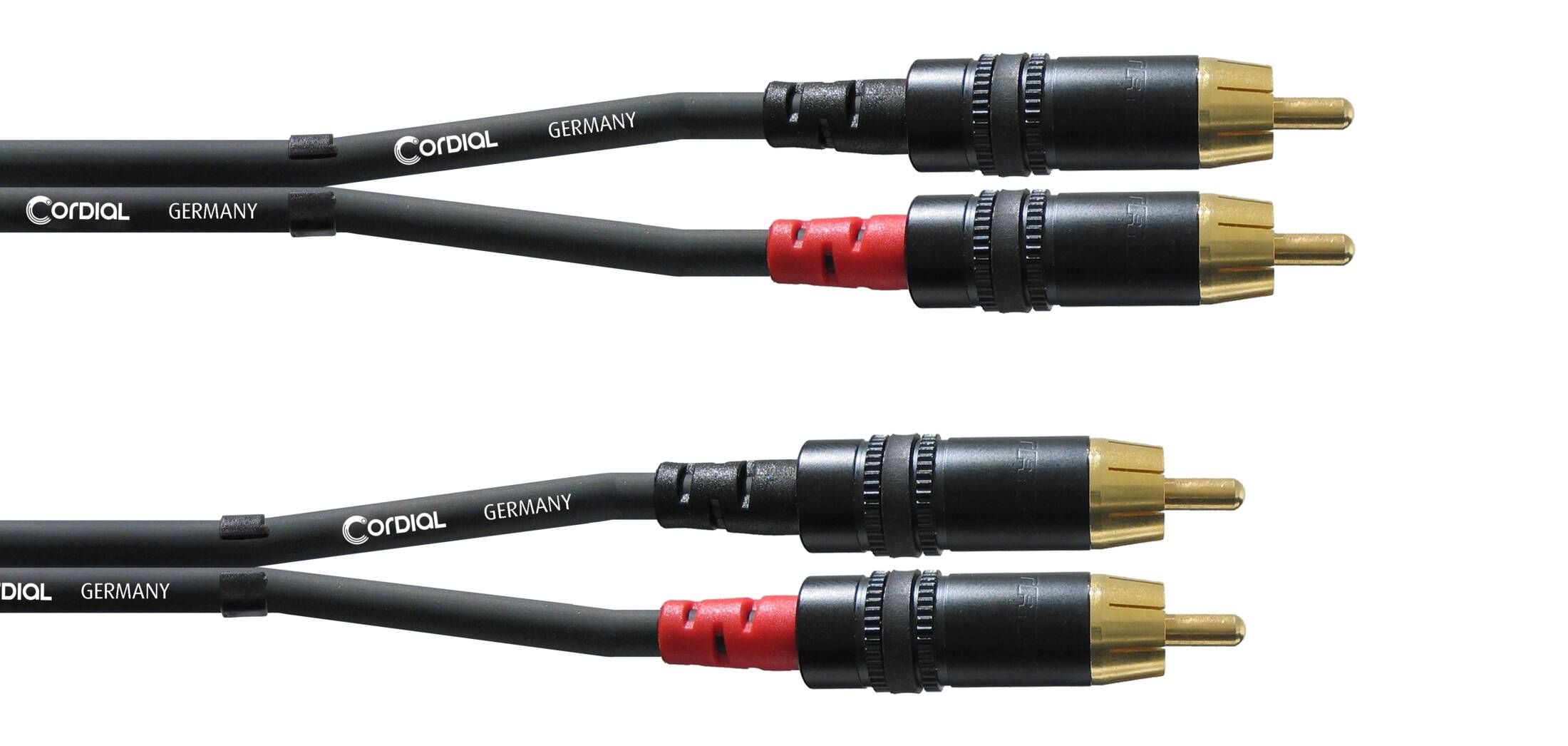 Cordial CFU 0.3 CC RCA Audio Cable - 0.3m - Black