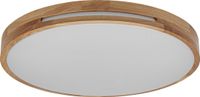 LEDVANCE ORBIS Woodburry LED wand-/plafondlamp met houtdecor, 24W, 1500lm, 3000K, 390mm diameter, 830 vriendelijk warm wit, IP20 bescherming
