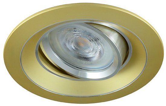 RTM Lighting Levi - Round Gold Recessed Spotlight - Dimmable - 3W - Warm White - GU10