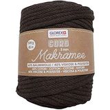 GLOREX 5 1006 16 - Macramékoord bruin, 500 g, 5 mm, 85 m