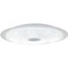 EGLO Moratica-A Plafondlamp LED Zilver, Transparant, Wit Rond Opbouw Kunststof, Staal IP20 I 1 Gloeilamp(en) LED AC 220 - 240 V 50 / 60 Hz 220 - 240 75 mm 2,35 kg 57 cm Afstandsbediening inbegrepen Ja Batterijen inbegrepen Ja
