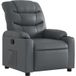 Fauteuil Relax Fauteuil Inclinable Gris Similicuir