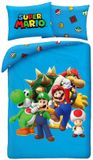 Super Halantex Super Mario Dekbedovertrek Blauw - Polyester - 140 x 200 cm 70 x 90 cm
