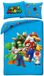 Super Halantex Super Mario Dekbedovertrek Blauw - Polyester - 140 x 200 cm 70 x 90 cm